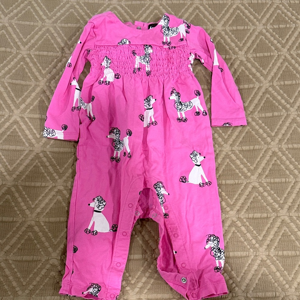 Tea Collection Pink Poodle Bodysuit